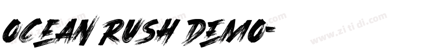 Ocean Rush DEMO字体转换
